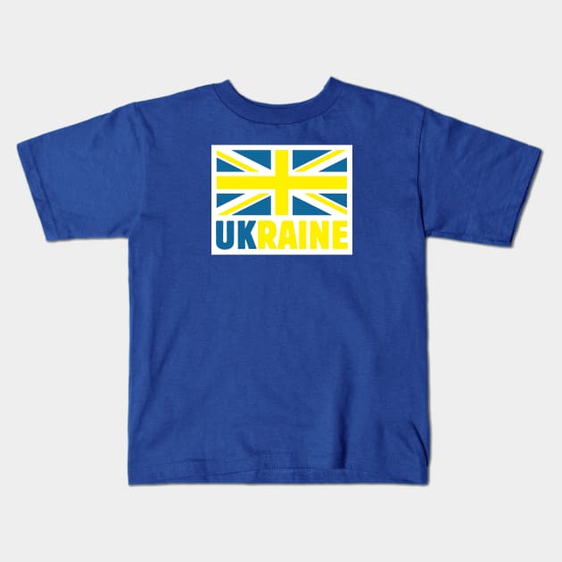 UK+UKRAINE Kids T-Shirt by peterdy